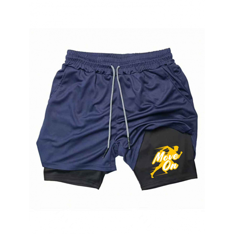 Summer Breathable Two-in-one D - Compression Shorts Athletes บทวิจารณ์และราคา