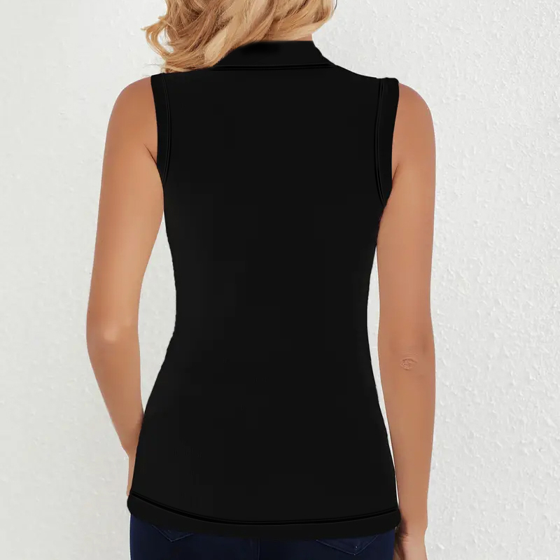 Womens Sleeveless Mock Neck Ri - Tank Top Ribbed บทวิจารณ์และราคา